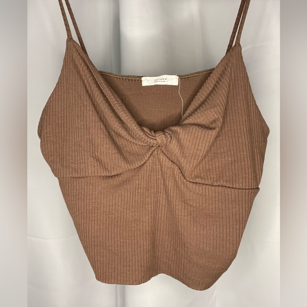 Active USA dark brown crop top🧸